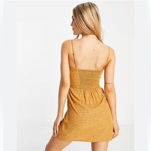 Aeropostale Mustard Gingham Sundress